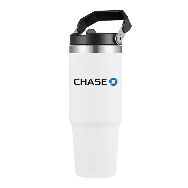 30 oz. Vacuum Sealed Travel Tumbler with powdered finish and flip... from ASI 68190 Lungsal / Lungsal