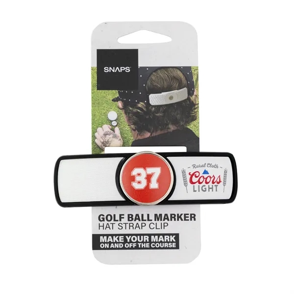 Rubberized ABS golf hat clip with removable ball marker.... from ASI 52263 EMT