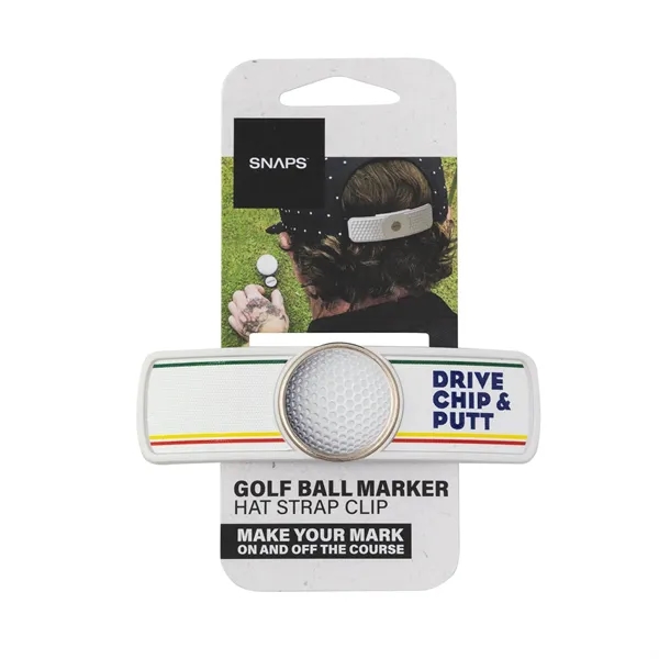 Rubberized ABS golf hat clip with removable ball marker.... from ASI 52263 EMT