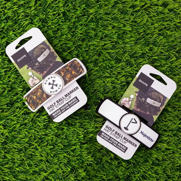 Rubberized ABS golf hat clip with removable ball marker.... from ASI 52263 EMT