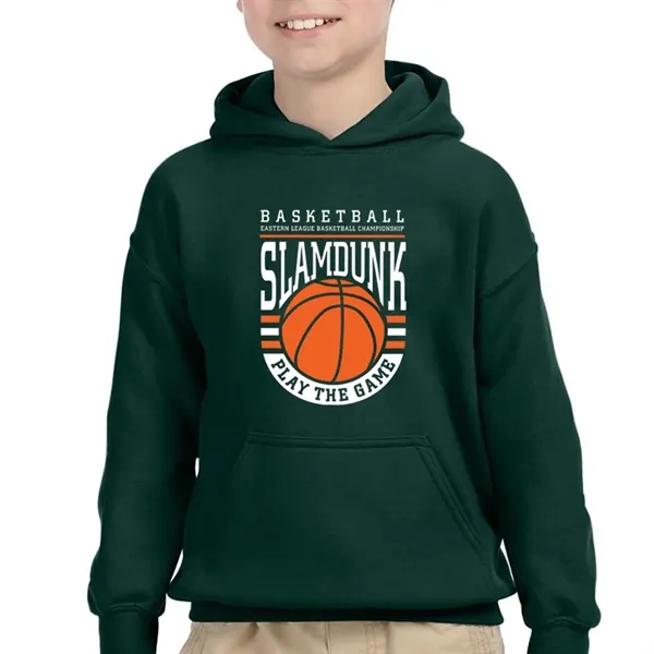 Youth hooded sweatshirt made of cotton and polyester.... from ASI 39552 BEL Promo