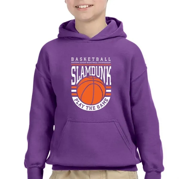 Youth hooded sweatshirt made of cotton and polyester.... from ASI 39552 BEL Promo