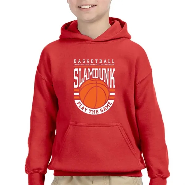 Youth hooded sweatshirt made of cotton and polyester.... from ASI 39552 BEL Promo