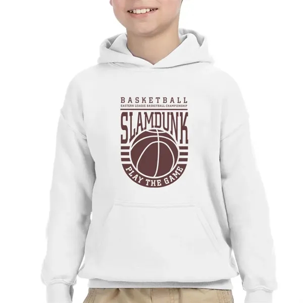 Youth hooded sweatshirt made of cotton and polyester.... from ASI 39552 BEL Promo