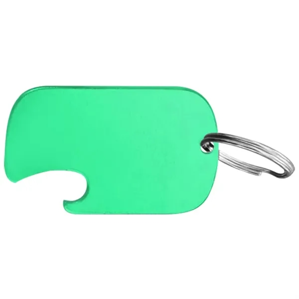 Metal key holder and dog tag with bottle opener... from ASI 74585 Nu Promo International / Nu Promo Line