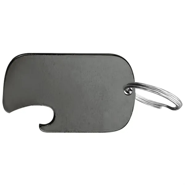 Metal key holder and dog tag with bottle opener... from ASI 74585 Nu Promo International / Nu Promo Line