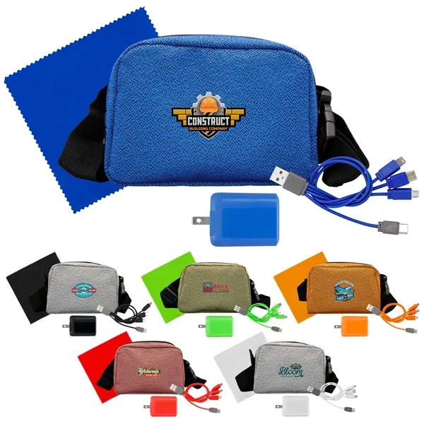 Speck Fast Charger, Cable & Cloth Fanny Pack Set... from ASI 30208 A P Specialties / AP Specialties