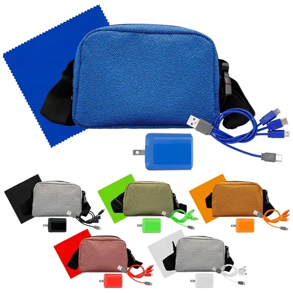 Speck Fast Charger, Cable & Cloth Fanny Pack Set... from ASI 30208 A P Specialties / AP Specialties