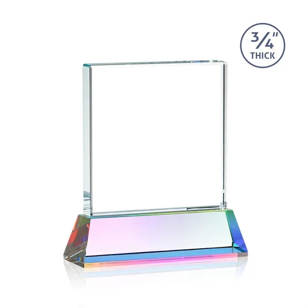 A solid pane of thick 0.75” Starfire Crystal is mounted on... from ASI 84592 St Regis Group / St Regis