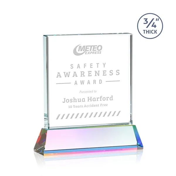 A solid pane of thick 0.75” Starfire Crystal is mounted on... from ASI 84592 St Regis Group / St Regis