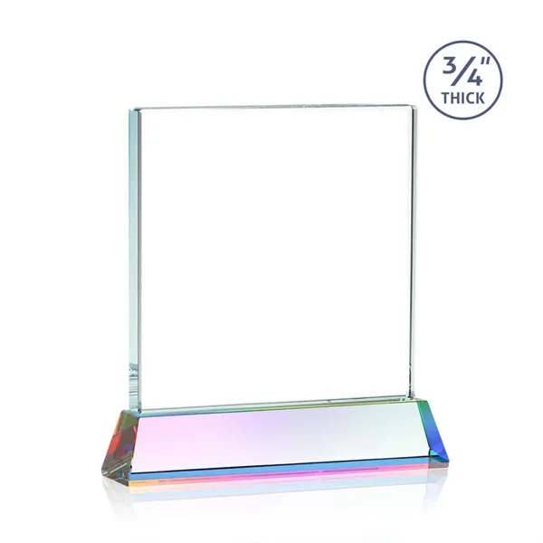 A solid pane of thick 0.75” Starfire Crystal is mounted on... from ASI 84592 St Regis Group / St Regis