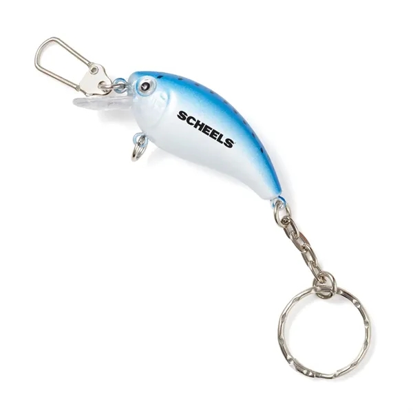 5" x 2 1/4" fishing lure keychain with clip and split... from ASI 63549 Jornik Manufacturing Corp / Jornik