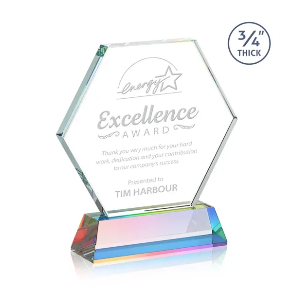 The Pickering Starfire Crystal Award features a brilliant 0.75” thick hexagon... from ASI 84592 St Regis Group / St Regis