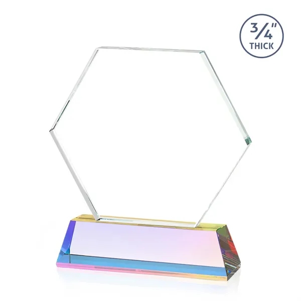 The Ralston Optical Crystal Award on a tall tapered optical base... from ASI 84592 St Regis Group / St Regis