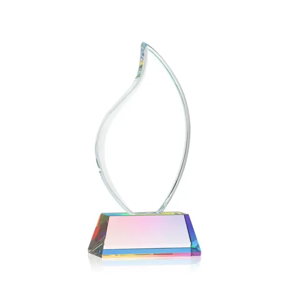 3/4" thick Starfire Crystal Flame with rounded edges and mounted on... from ASI 84592 St Regis Group / St Regis