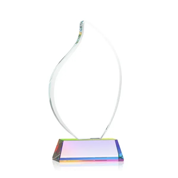 3/4" thick Starfire Crystal Flame with rounded edges and mounted on... from ASI 84592 St Regis Group / St Regis