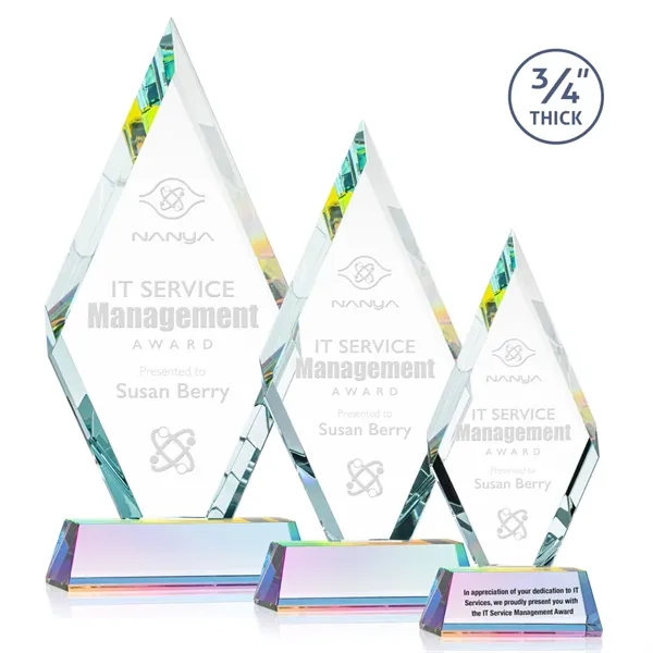 The Starfire Crystal Richmond Award features beveled edges on the top-front... from ASI 84592 St Regis Group / St Regis