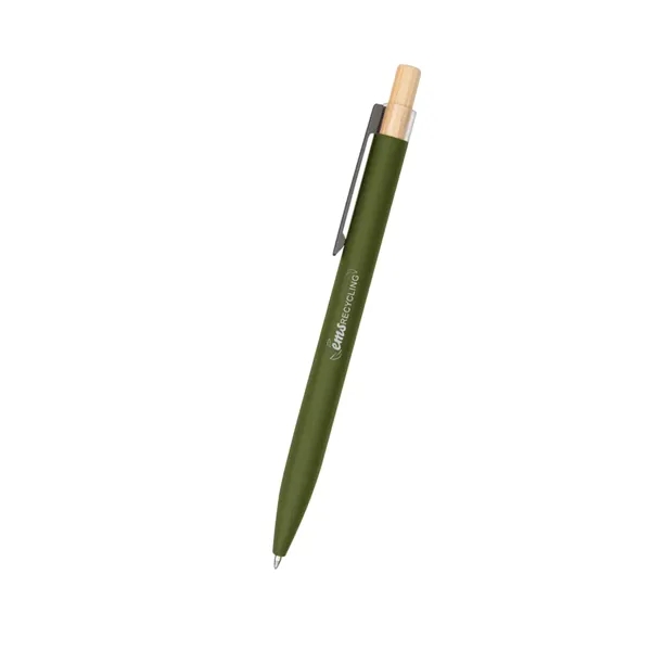 Recycled aluminum pen with bamboo plunger.... from ASI 61125 Hit Promotional Products / Hit®