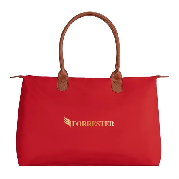 7.5" x 12.5" x 22" tote bag with top zippered closure... from ASI 61125 Hit Promotional Products / Hit®