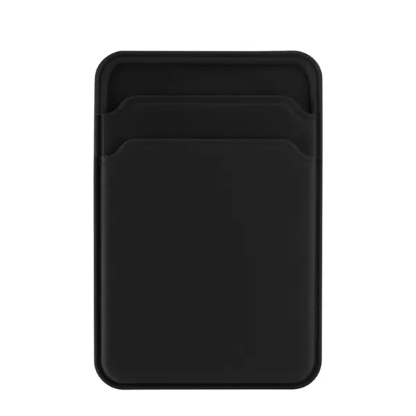 Silicone phone wallet with two card slots; compatible with magnetic phones.... from ASI 61125 Hit Promotional Products / Hit®