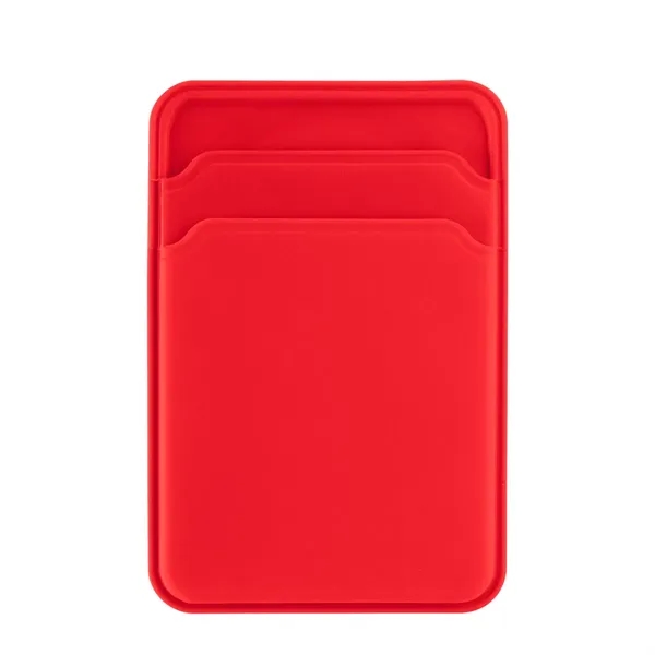 Silicone phone wallet with two card slots; compatible with magnetic phones.... from ASI 61125 Hit Promotional Products / Hit®