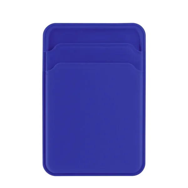 Silicone phone wallet with two card slots; compatible with magnetic phones.... from ASI 61125 Hit Promotional Products / Hit®