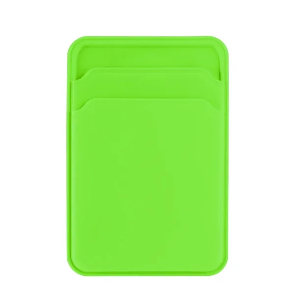 Silicone phone wallet with two card slots; compatible with magnetic phones.... from ASI 61125 Hit Promotional Products / Hit®