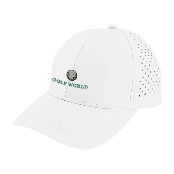 6 panel cap made from 100% rPET with perforated back panels... from ASI 61125 Hit Promotional Products / Hit®