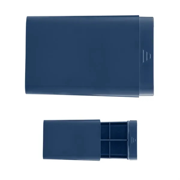 Pill case with 3 separate compartments and removable divider.... from ASI 61125 Hit Promotional Products / Hit®