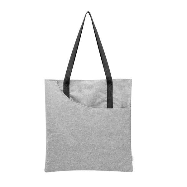 Heathered rPET tote bag with 27" handles and front slip pocket.... from ASI 61125 Hit Promotional Products / Hit®