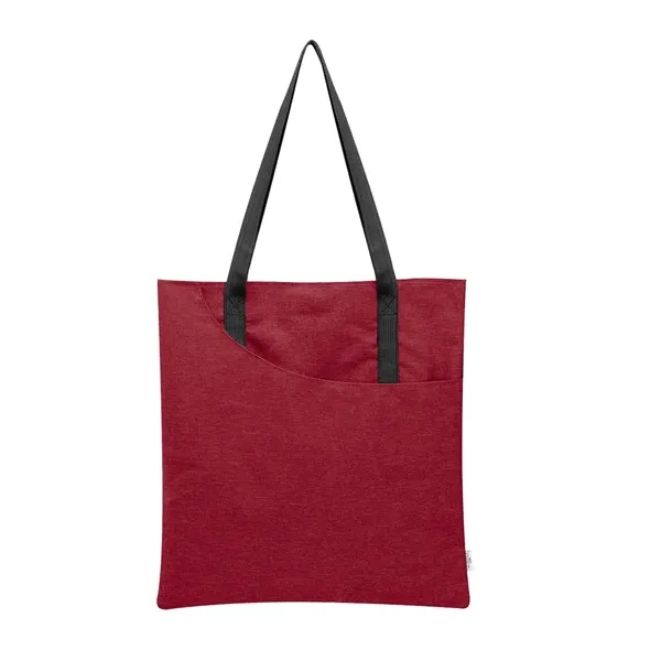 Heathered rPET tote bag with 27" handles and front slip pocket.... from ASI 61125 Hit Promotional Products / Hit®