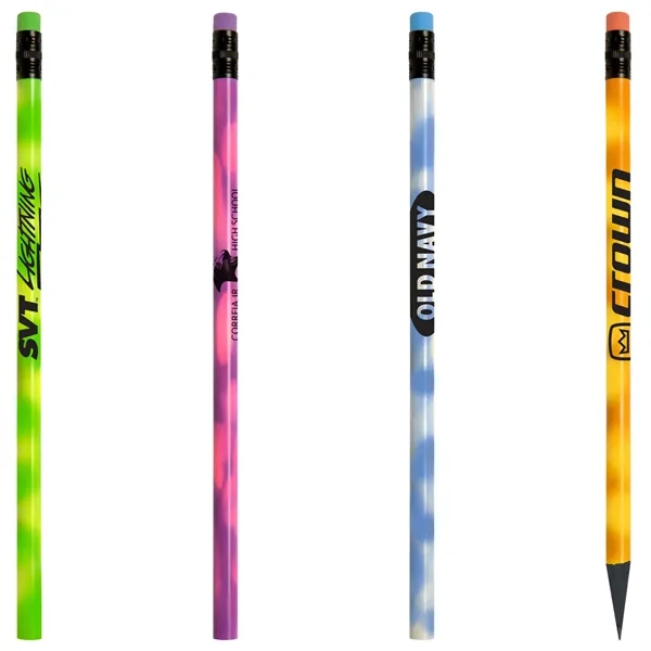 Eco friendly mood pencil with matching eraser plus 1 color silkscreen... from ASI 37218 Athena Promo (tm)