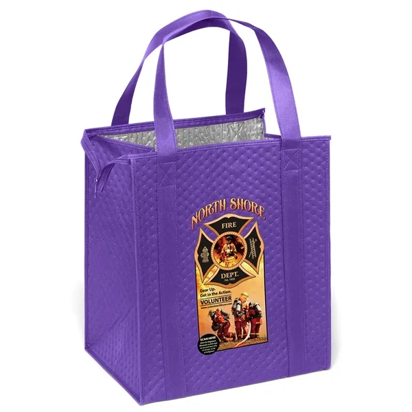 Insulated Non-Woven Tote with thermal foil interior.... from ASI 37940 Bag Makers Inc