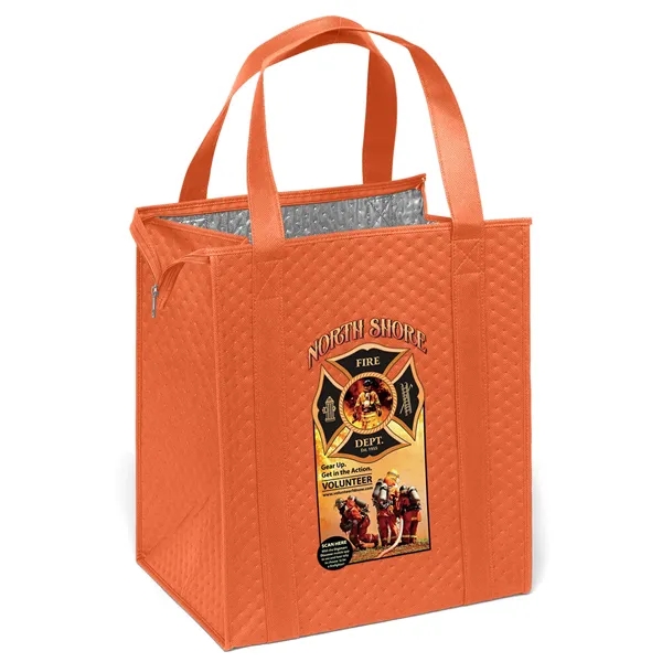 Insulated Non-Woven Tote with thermal foil interior.... from ASI 37940 Bag Makers Inc