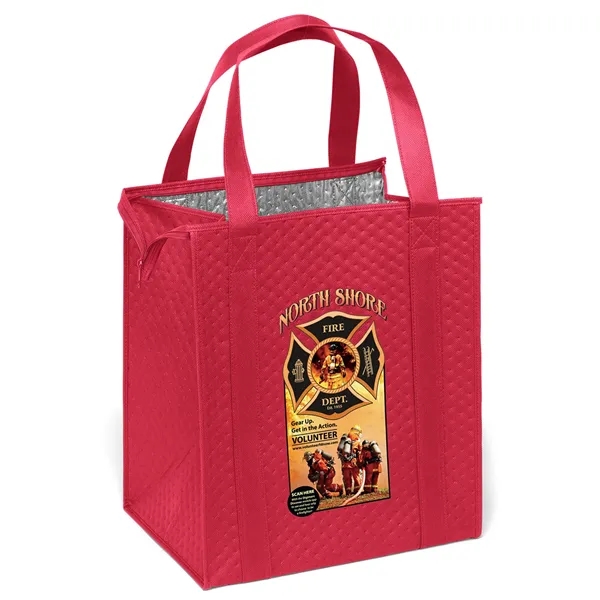 Insulated Non-Woven Tote with thermal foil interior.... from ASI 37940 Bag Makers Inc