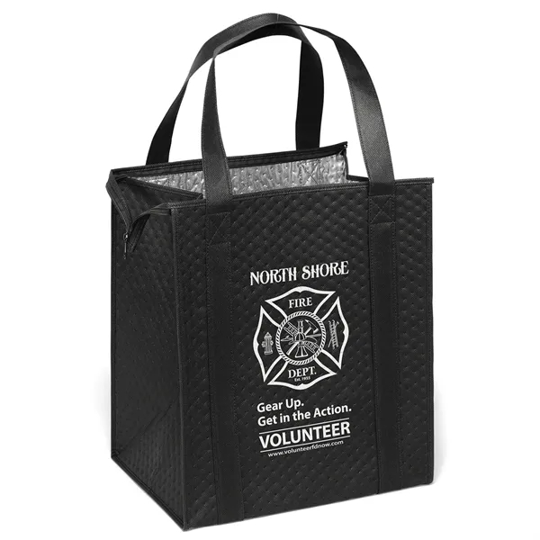 Insulated Non-Woven Tote with thermal foil interior.... from ASI 37940 Bag Makers Inc