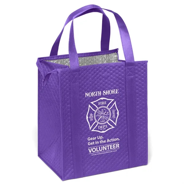 Insulated Non-Woven Tote with thermal foil interior.... from ASI 37940 Bag Makers Inc