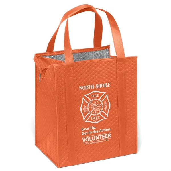 Insulated Non-Woven Tote with thermal foil interior.... from ASI 37940 Bag Makers Inc