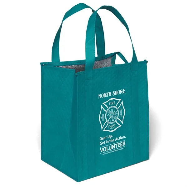 Insulated Non-Woven Tote with thermal foil interior.... from ASI 37940 Bag Makers Inc