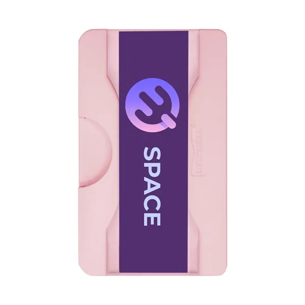 Pro wallet phone grip with adhesive backing and flip-out kickstand.... from ASI 61125 Hit Promotional Products / Hit®