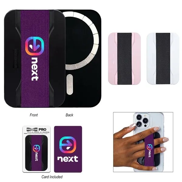 Phone stand with magnets and flip-out kickstand.... from ASI 61125 Hit Promotional Products / Hit®