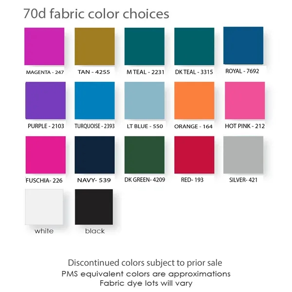 False gusset construction tote bag with 1.5" webbing handles... from ASI 41630 Brave USA / Brave USA