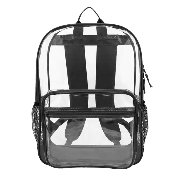 13"W x 18"H x 5"G Clear PVC backpack with a main... from ASI 37980 Bagworld