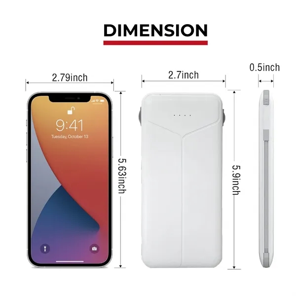 The Power Bank boasts a high capacity of 10000mAh, ensuring multiple... from ASI 30112 ACE Products