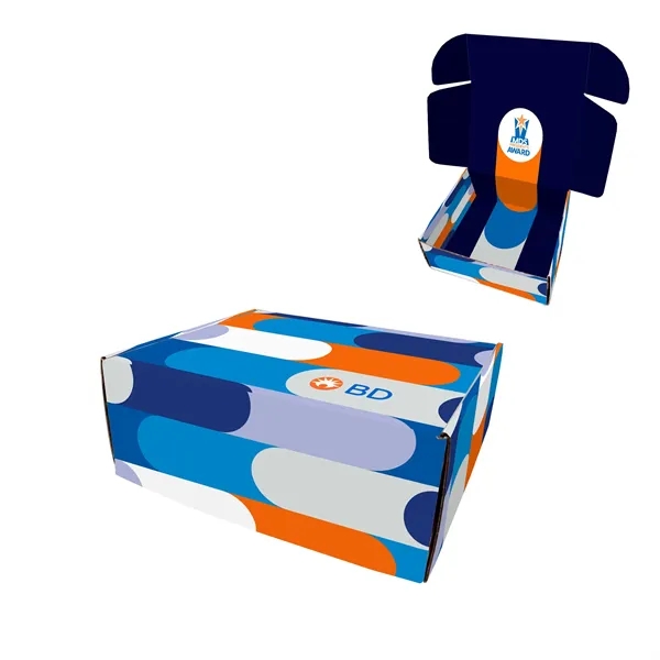 Brand Boosting Box, E-Flute, sturdy, shipping grade lift-top box; 10"L x... from ASI 71685 Midnite Snax®