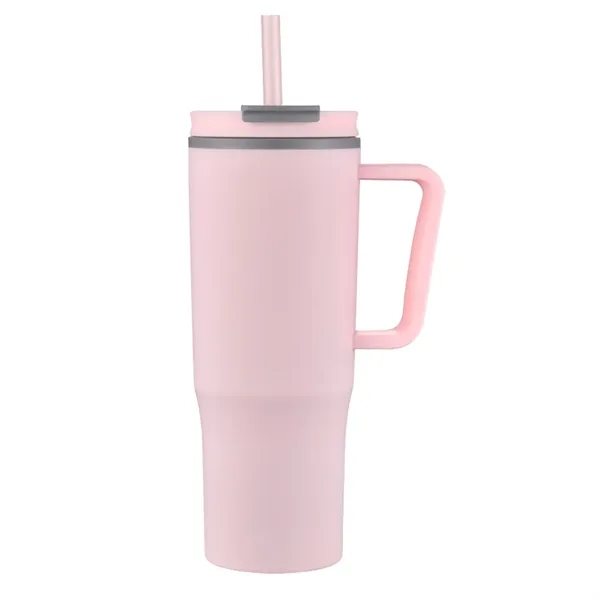 30 oz. Plastic Handle Mug with Twist Closure Straw Lid... from ASI 79535 Primetime / Primetime