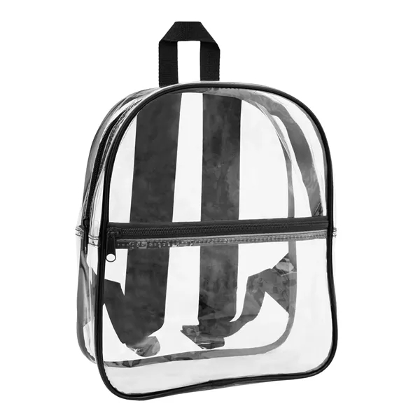 10"W x 12"H x 4"G clear PVC backpack with zipper closure,... from ASI 37980 Bagworld