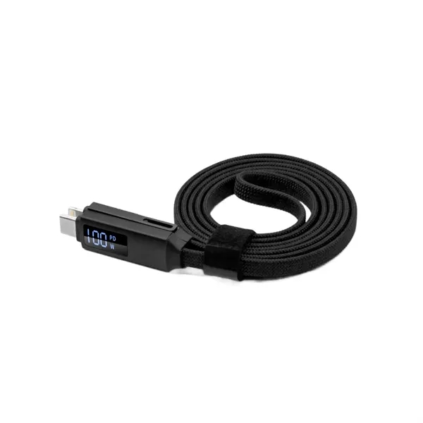 3-in-1 magnetic charging cable with LED screen plus laser engraving on... from ASI 37218 Athena Promo (tm)