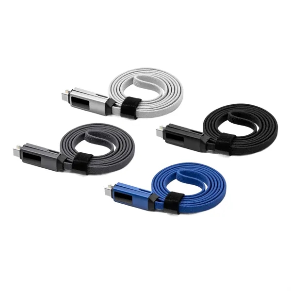 3-in-1 magnetic charging cable with LED screen plus laser engraving on... from ASI 37218 Athena Promo (tm)