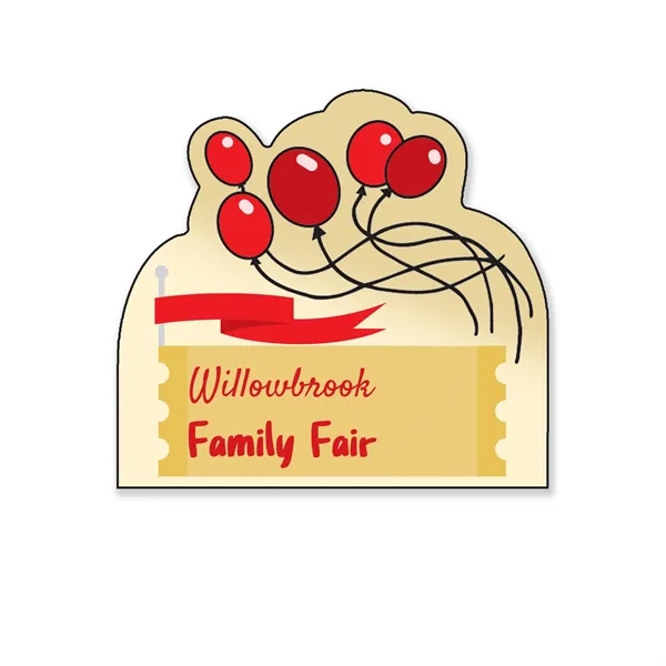 Flexible 35 mil non-toxic balloon shaped magnet measuring 1.86"H x 2.01"W... from ASI 54040 Fey Promo / Magna-Tel by Fey